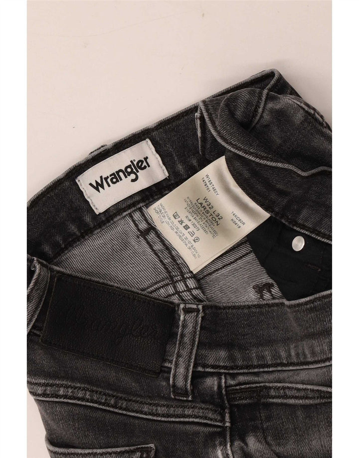 Wrangler Mens Larston Slim Jeans W32 L28 Algodão Cinza