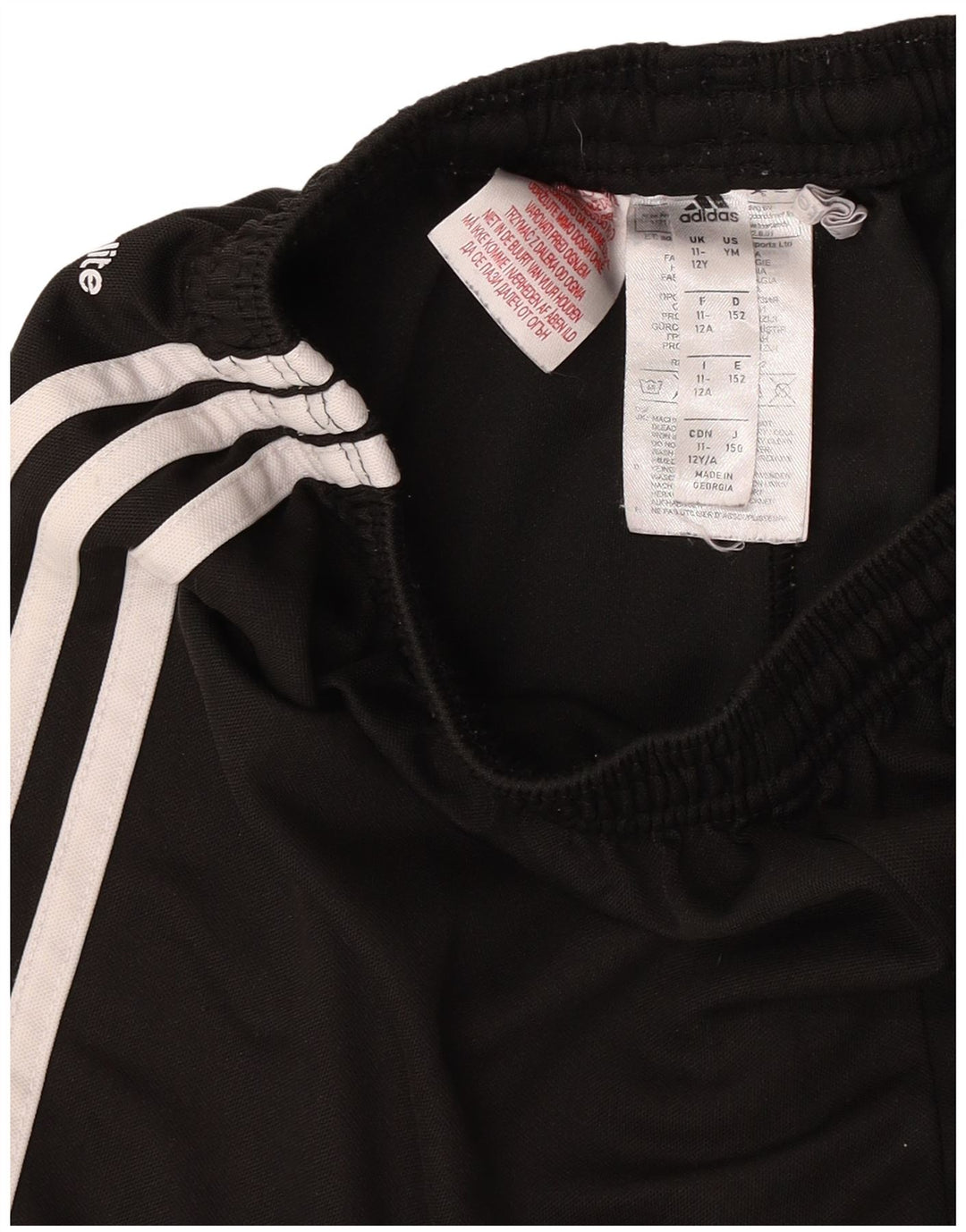 Shorts esportivos Adidas Boys Climalite 11-12 anos preto poliéster