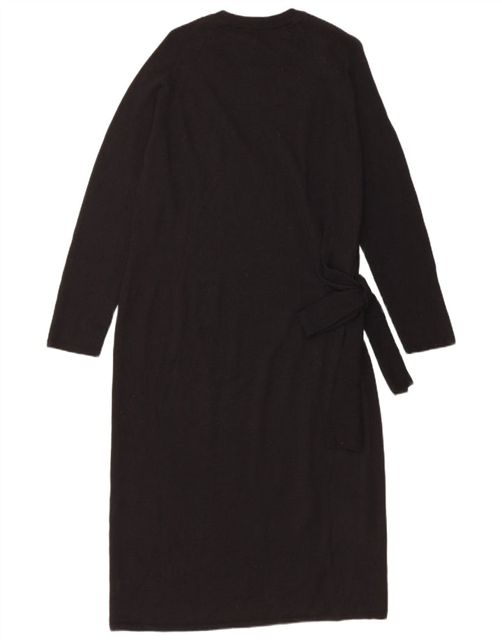 Vestido jumper feminino Marks & Spencer Reino Unido 12 lã merino preto médio