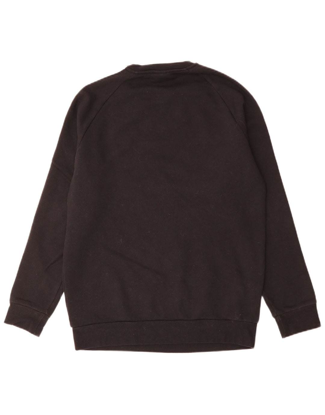 ADIDAS Womens Oversized Sweatshirt Jumper UK 0/2 XS Preto Algodão