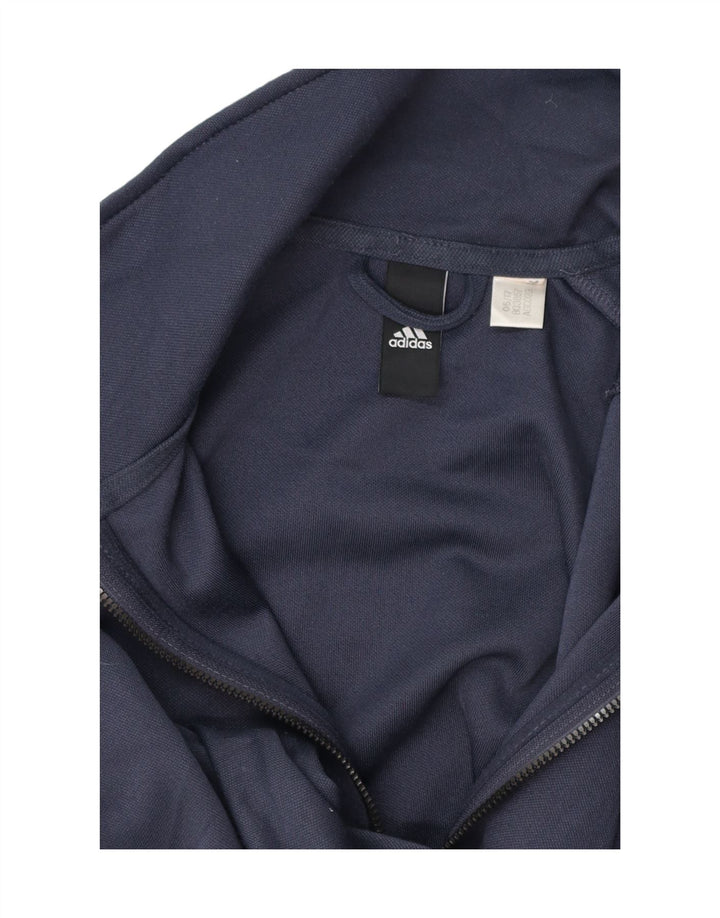 ADIDAS Mens Tracksuit Top Jacket Medium Navy Blue