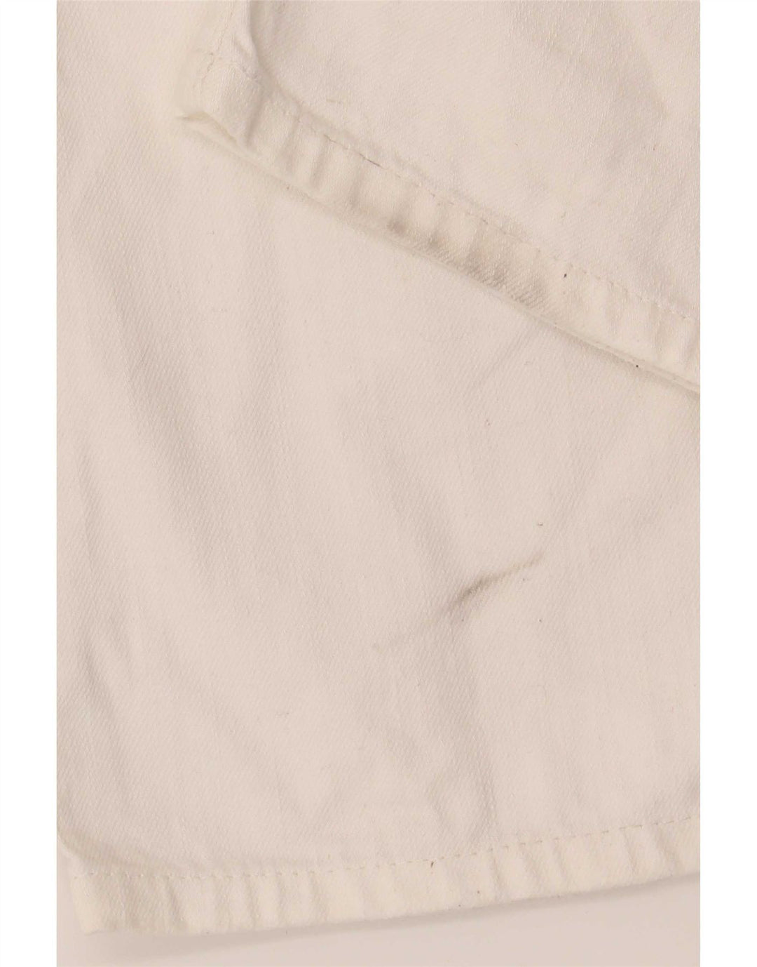 Replay Mens Straight Jeans W38 L34 Algodão Branco