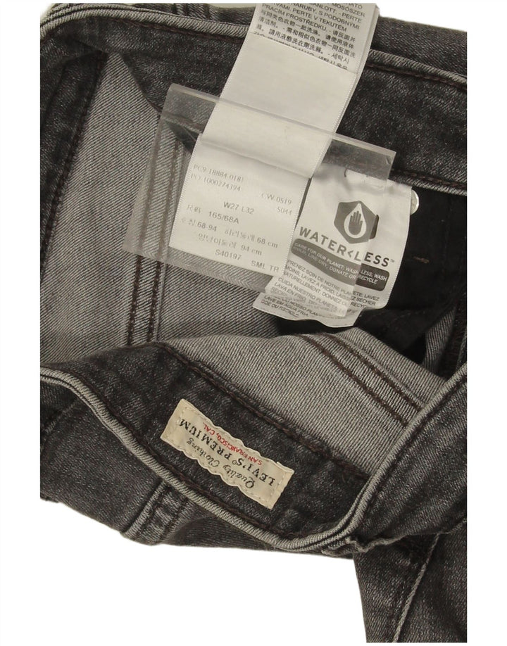 Calça jeans feminina Levi's 712 Slim W27 L31 cinza algodão