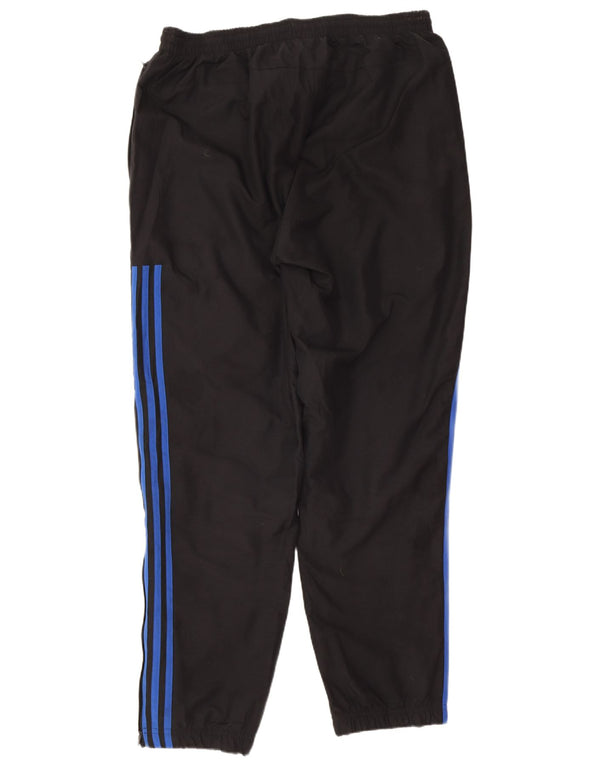Adidas Mens Treino Calças Grandes Esportes Pretos De Poliéster