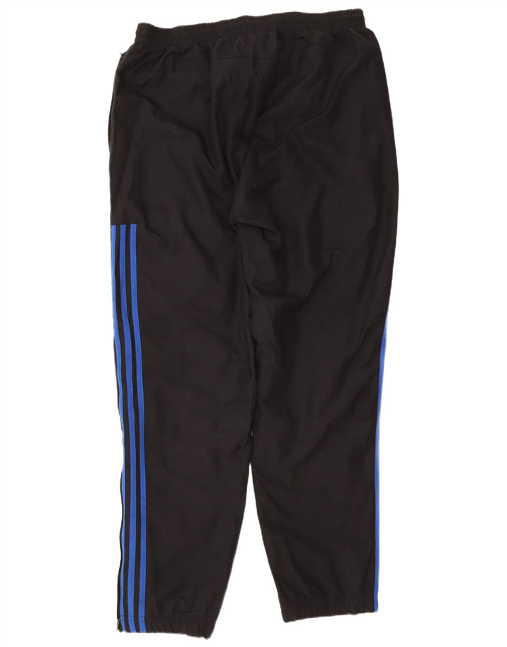 Adidas Mens Treino Calças Grandes Esportes Pretos De Poliéster