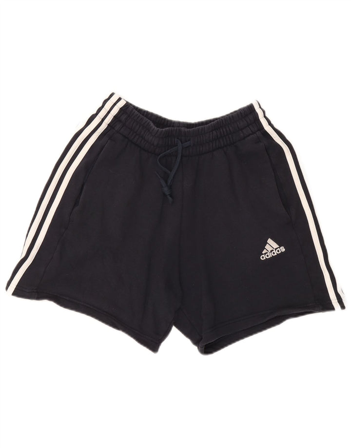 Shorts esportivos femininos Adidas UK 10 pequeno azul marinho