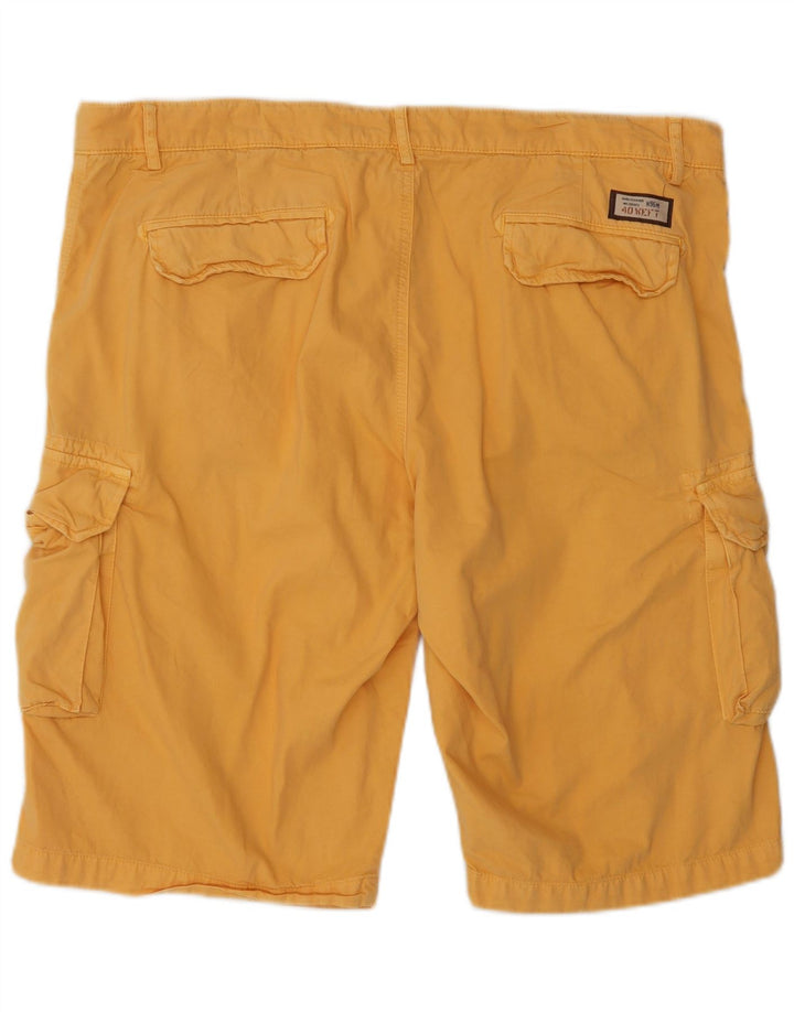 Shorts cargo masculino 40Weft IT 56 3XL W40 algodão amarelo