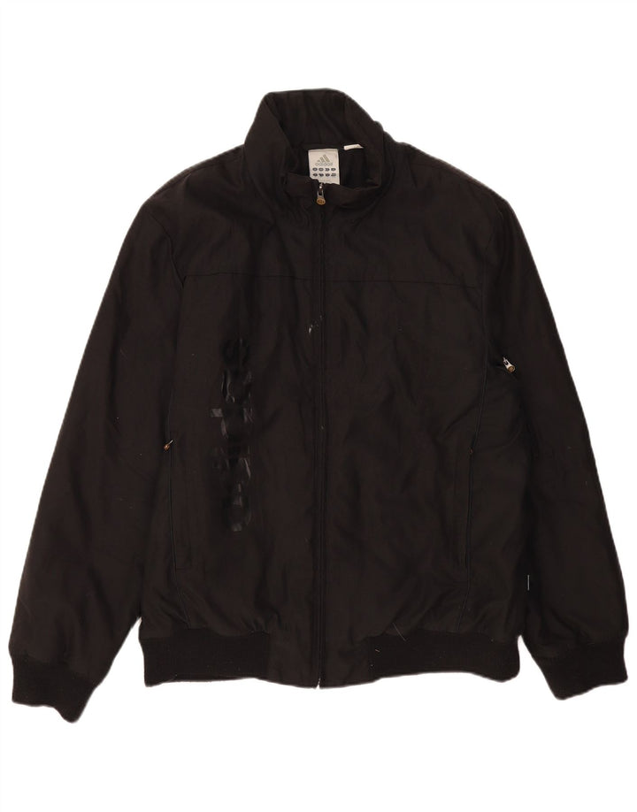 ADIDAS Mens Graphic Bomber Jacket UK 38 Médio Preto Poliamida