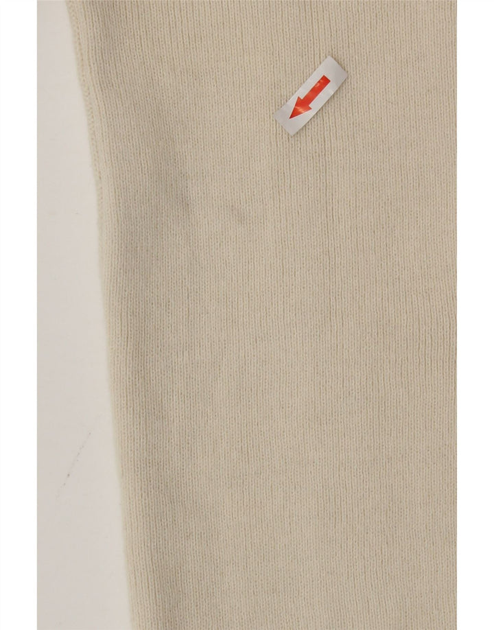 Suéter Cardigan Feminino Vintage UK 12 Médio Off White