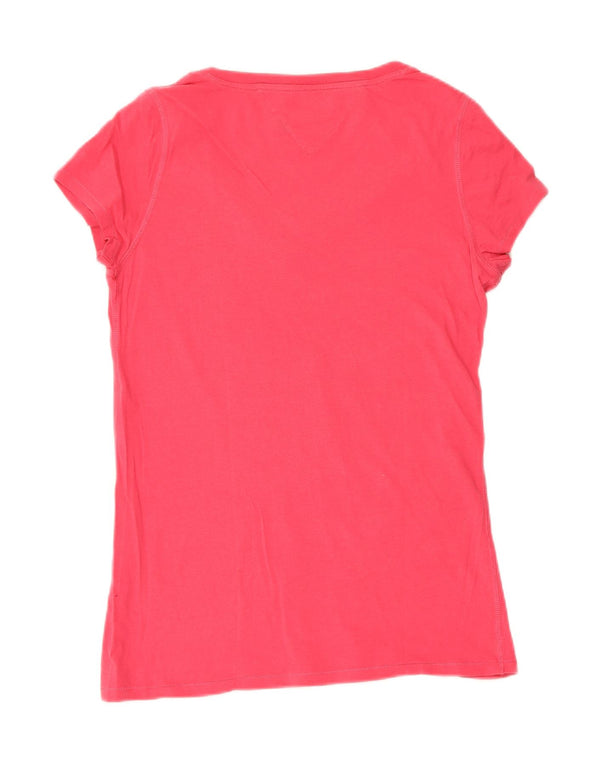 Tommy Hilfiger Camiseta Feminina Top UK 14 Grande Rosa