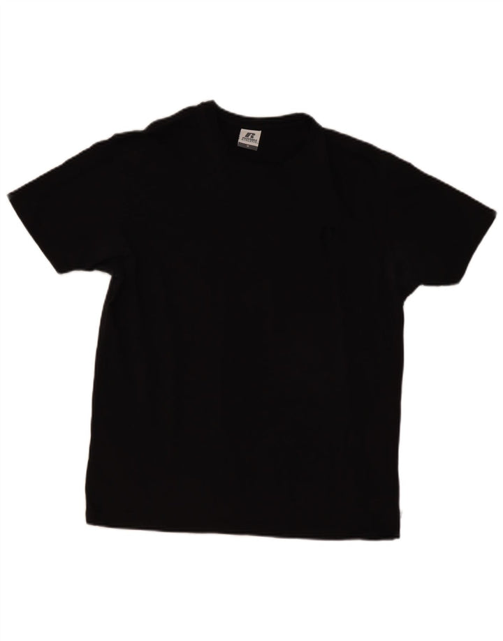 Camiseta masculina Russell Athletic de algodão preto médio
