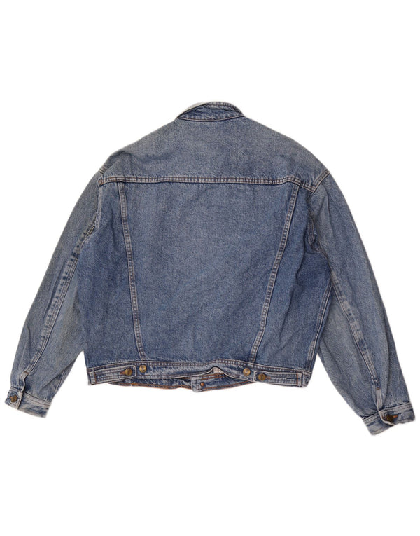 Jaqueta jeans masculina Quarry Batwing Reino Unido 40 grande azul