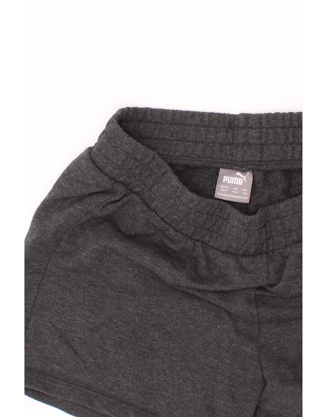 Shorts esportivos gráficos Puma Boys 7-8 anos cinza