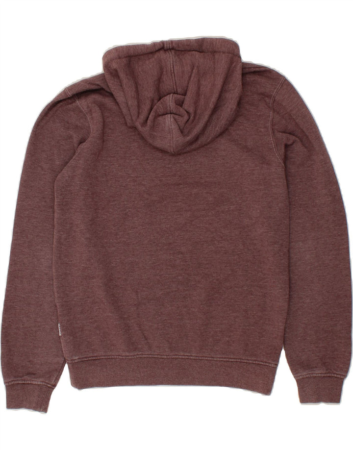 JACK & JONES Mens Graphic Hoodie Jumper Small Brown Cotton Vintage Jack & Jones and Second-Hand Jack & Jones from Messina Hembry 