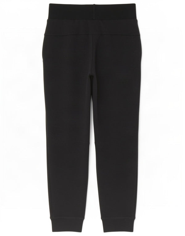 Adidas Womens Tracksuit Calças Joggers UK 8/10 Pequeno Algodão Preto