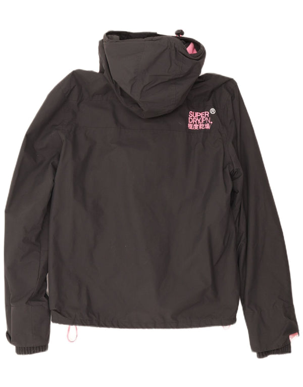 Jaqueta corta-vento feminina SUPERDRY The Windcheater Graphic UK 18 XL cinza