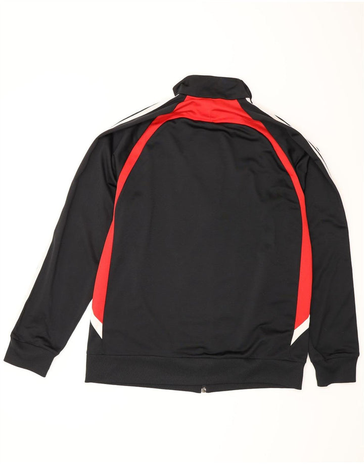 Adidas Mens Tracksuit Top Jacket UK 44/46 Grande Preto Colorblock Poliéster