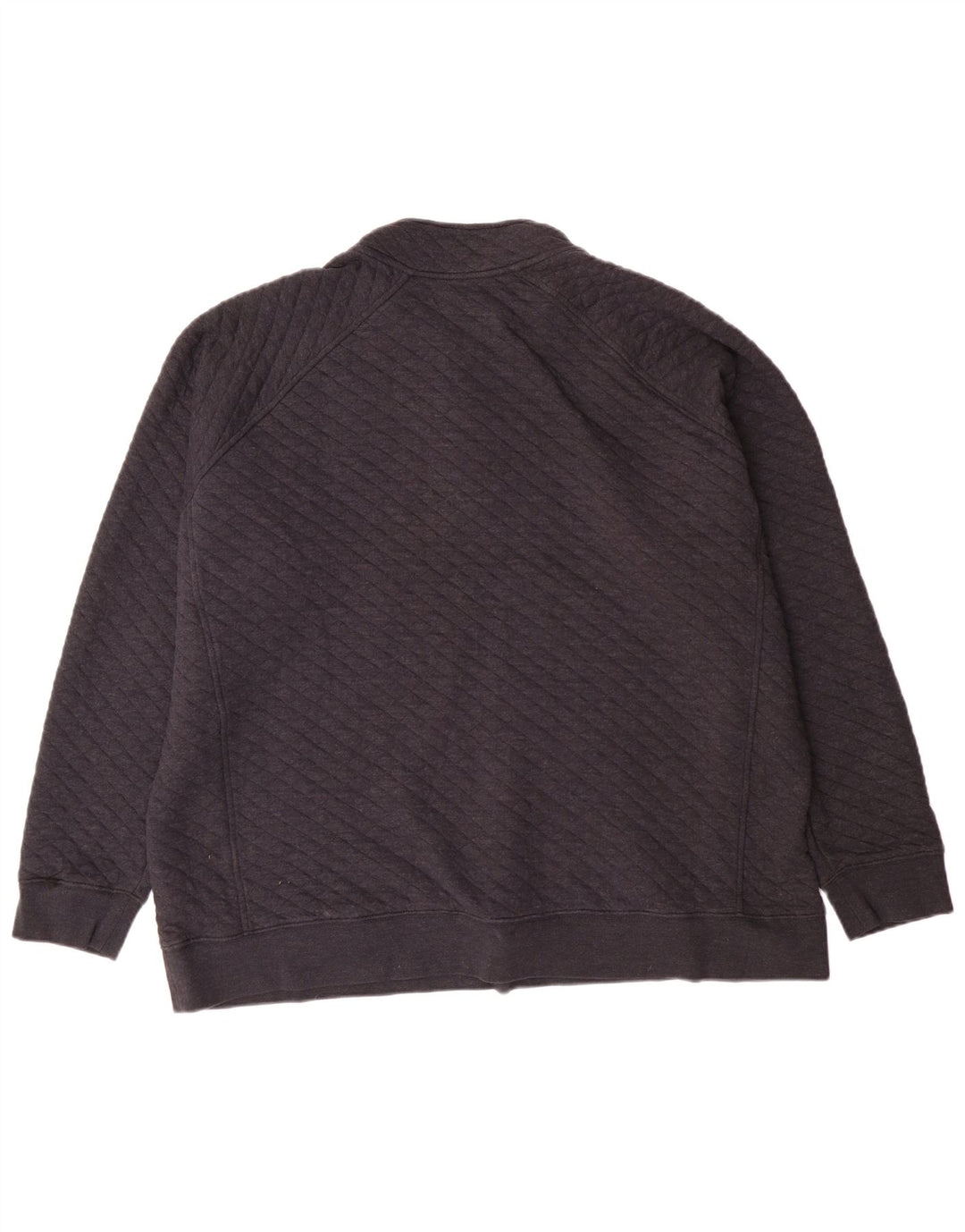 Eddie Bauer moletom masculino com gola e botão 2XL algodão geométrico cinza