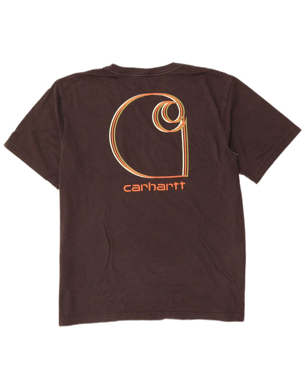 Camiseta masculina Carhartt com ajuste relaxado e gráfico XL preto algodão