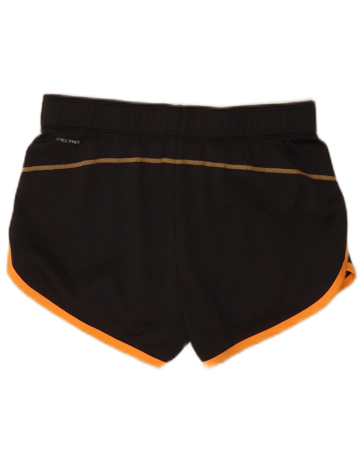 Shorts esportivos femininos Reebok UK 12 poliéster cinza médio