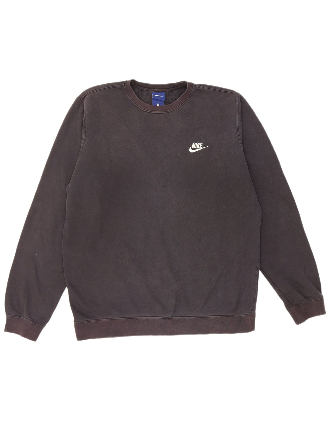Nike masculino moletom jumper médio algodão preto
