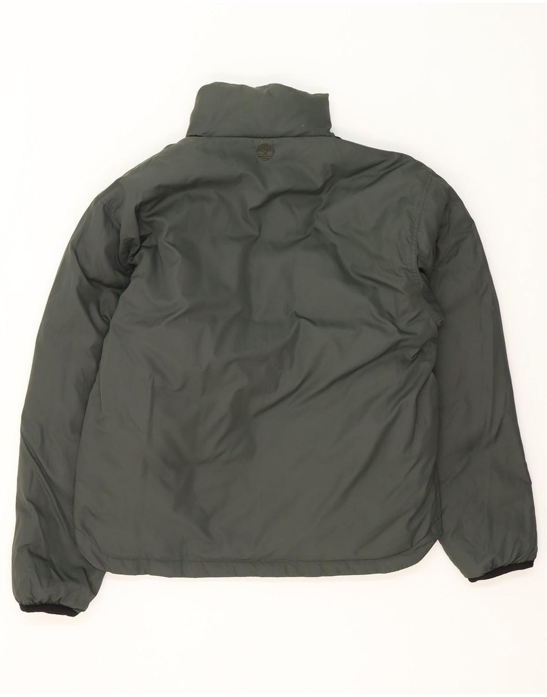 Jaqueta acolchoada reversível masculina Timberland UK 36 pequena preta nylon