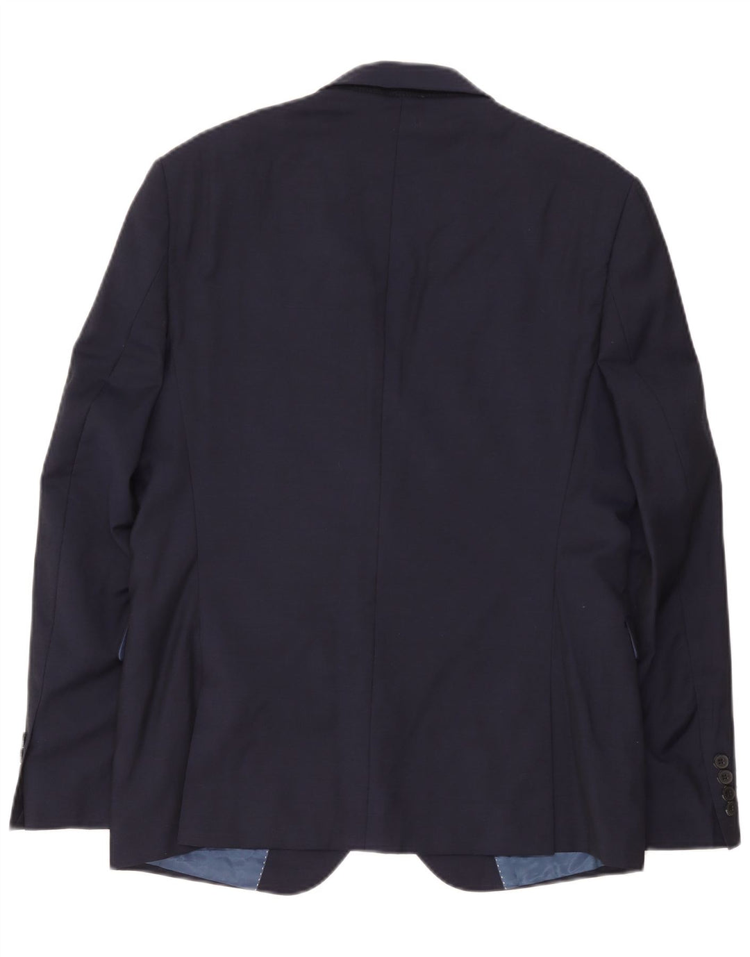 Jaqueta blazer masculina Dkny com 2 botões IT 52 XL lã azul marinho