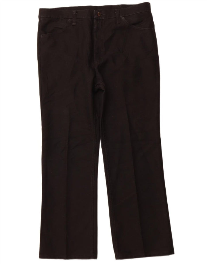 Calça Wrangler masculina reta casual W38 L30 poliéster preto