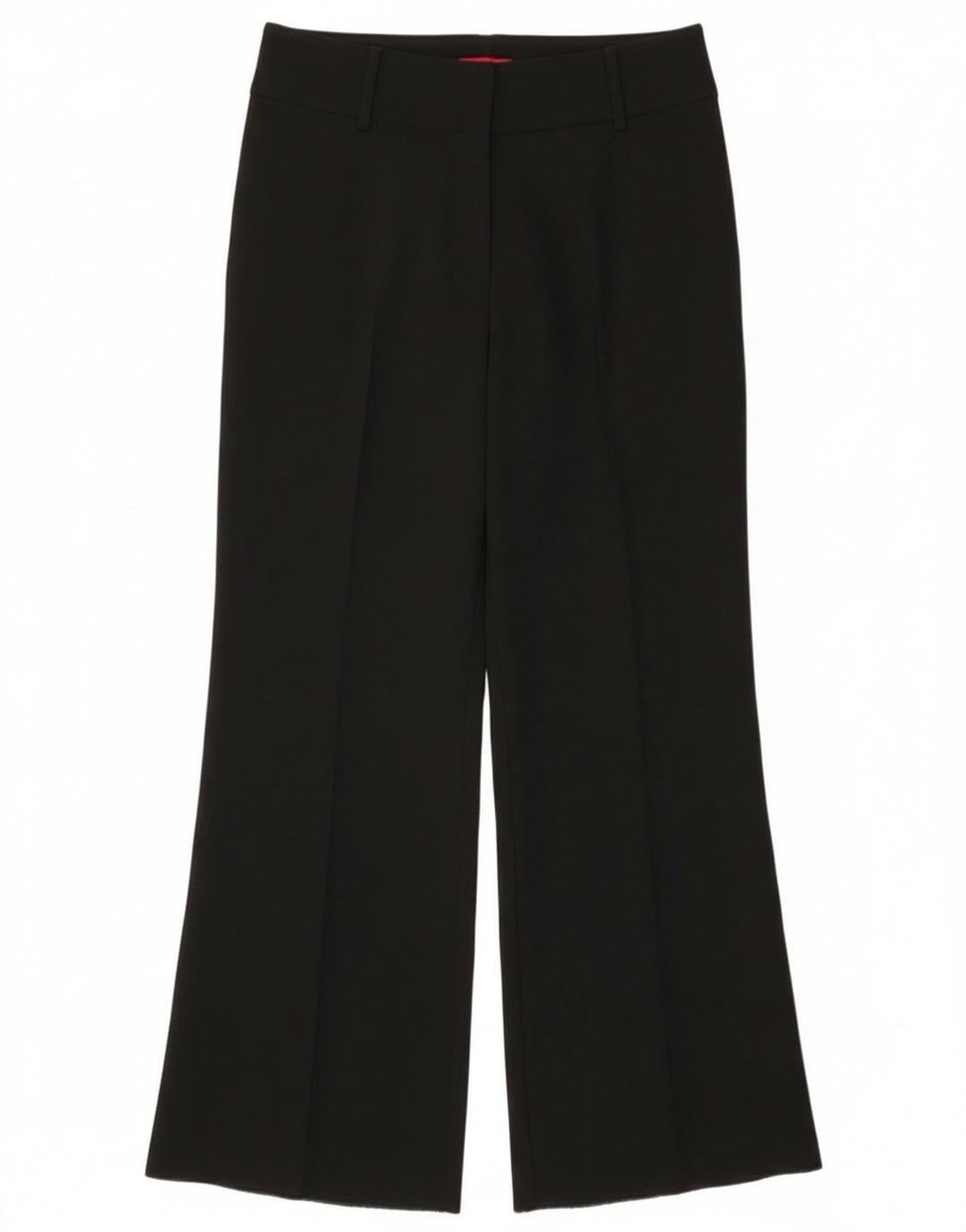 Calça feminina Bootcut Suit UK 8 pequena W30 L31 poliéster preto