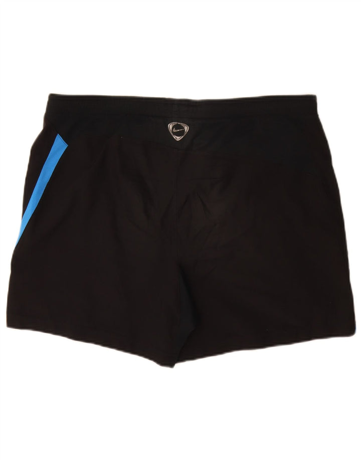 Shorts esportivos Nike Boys 13-14 anos XL preto colorblock poliéster