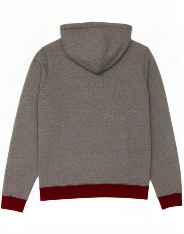 Abercrombie & Fitch Mens Graphic Regular Fit Hoodie Jumper XL Algodão Cinza