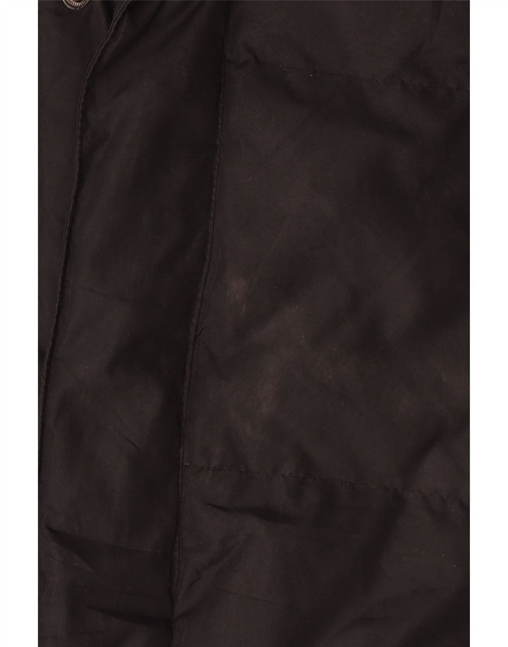 Casaco masculino acolchoado com capuz Champion UK 42 XL poliéster preto