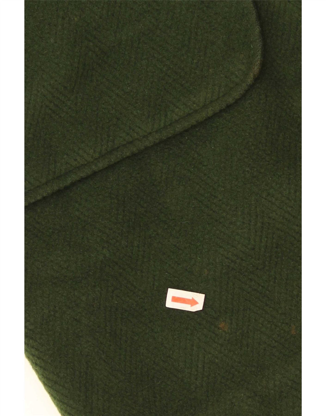 Casaco Duffle Masculino Vintage com Capuz UK 38 Acetato Verde Médio