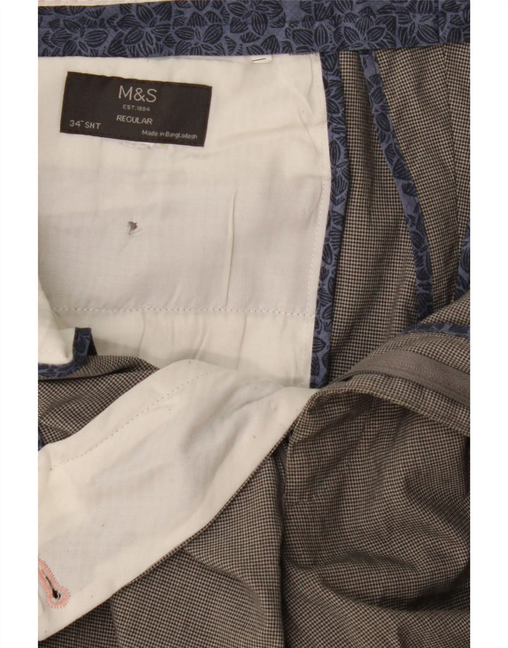 Calça masculina Marks & Spencer Pegged Suit W34 L29 cinza