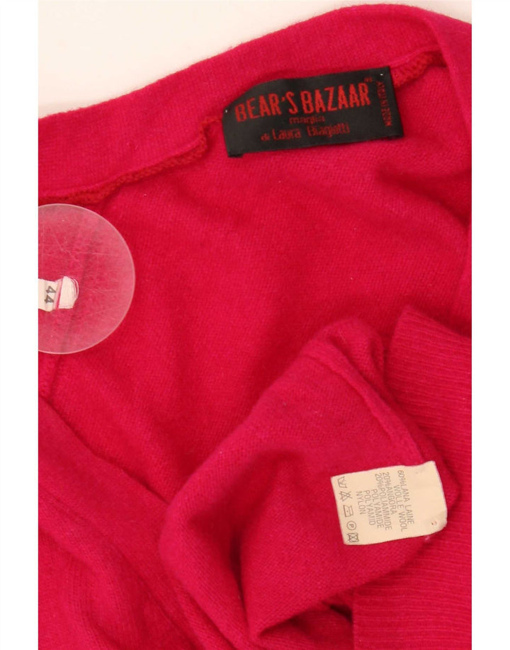 Suéter feminino Laura Biagiotti Bear's Bazaar Cardigan IT 44 rosa médio