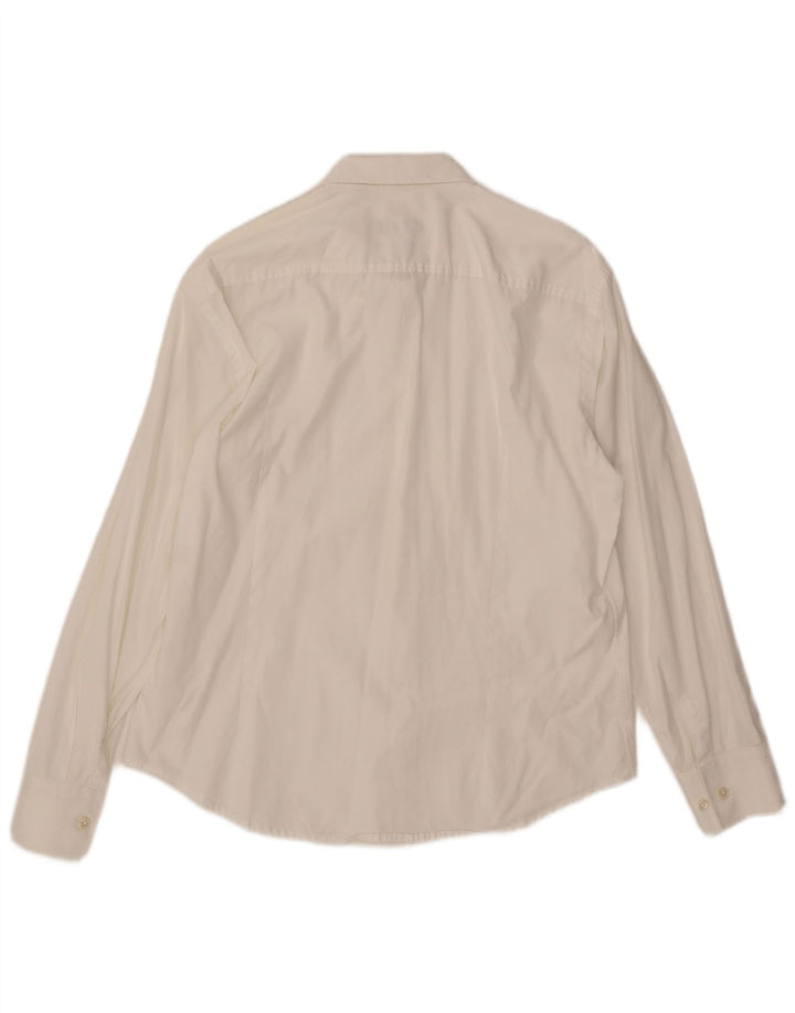Camisa Slim Fit Masculina Hugo Boss Grande Branca