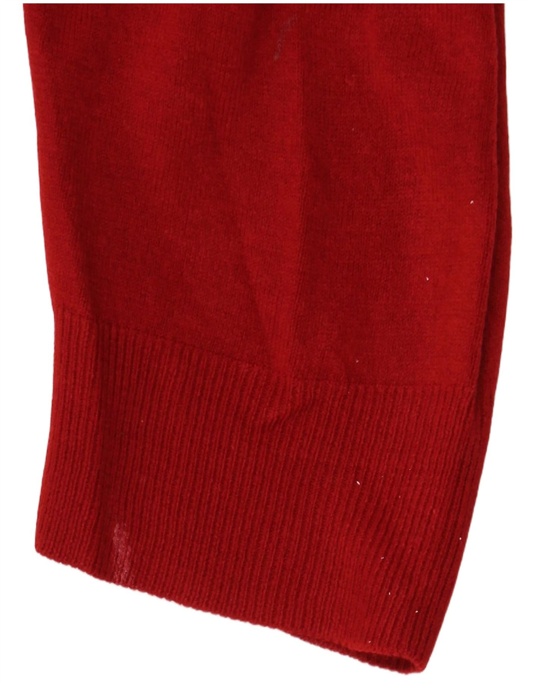 Suéter masculino Marks & Spencer Blue Harbor com decote em V, acrílico vermelho médio