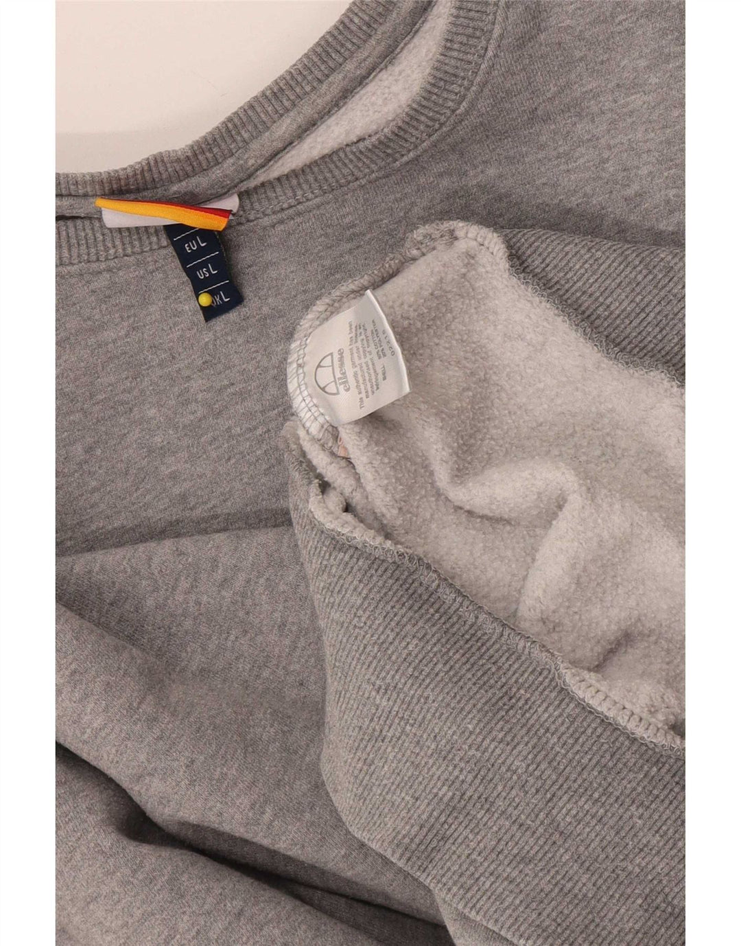 Ellesse moletom feminino jumper UK 16 grande algodão cinza