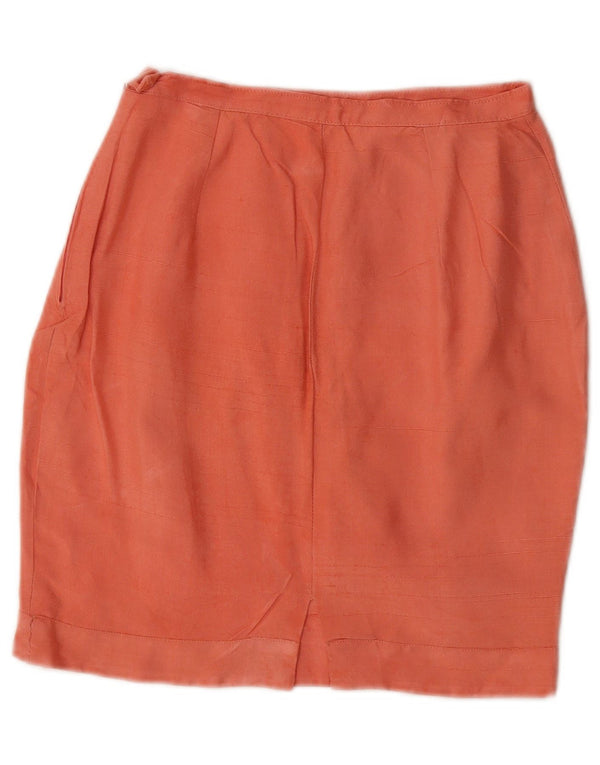 Saia lápis feminina vintage W24 XS rosa