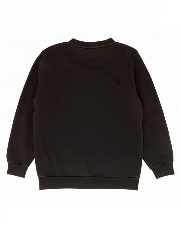 Puma Mens Graphic Moletom Jumper Pequeno Algodão Preto