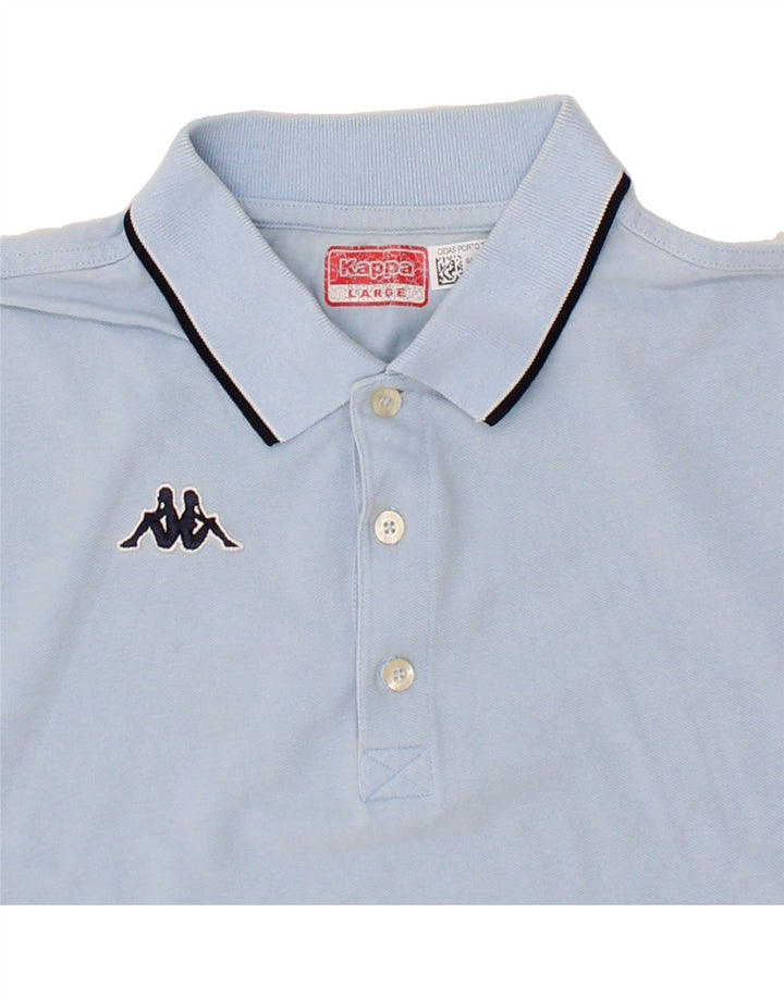 KAPPA Mens Polo Shirt Large Blue Cotton Vintage Kappa and Second-Hand Kappa from Messina Hembry 