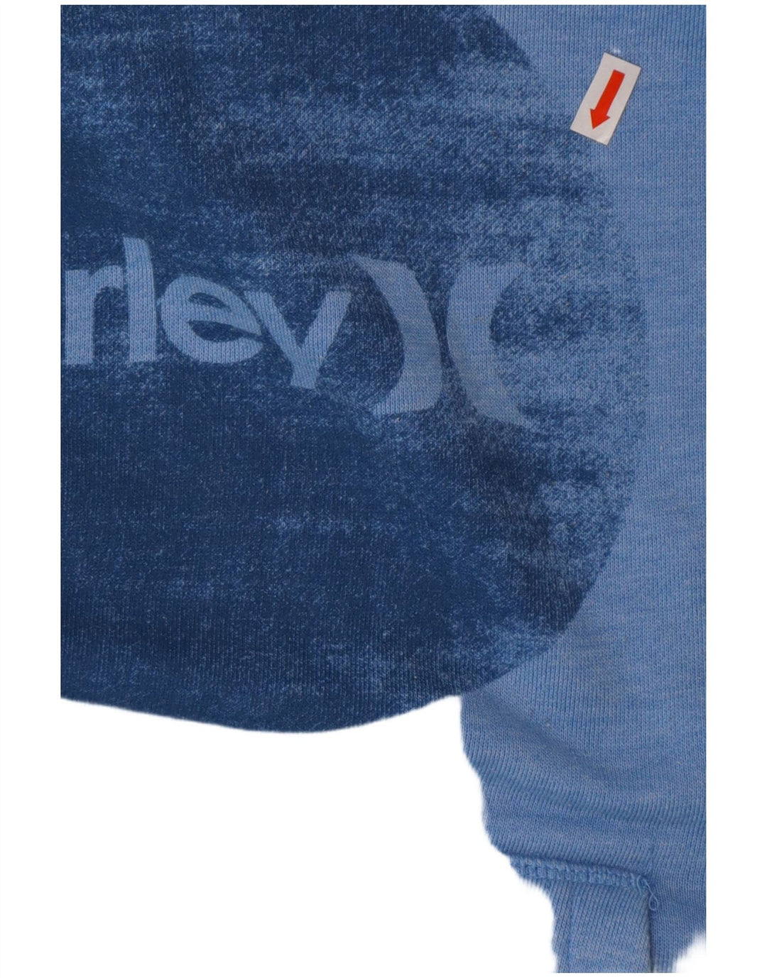 Suéter com capuz gráfico feminino HURLEY UK 14 azul médio