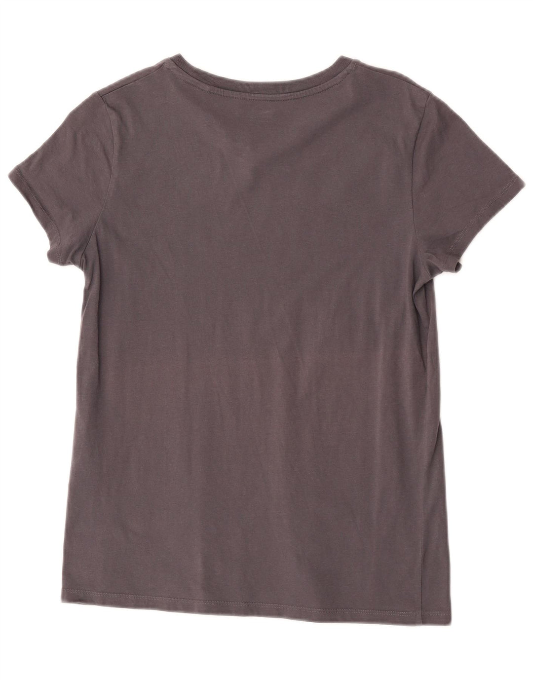 Camiseta feminina gráfica Levi's Top UK 12 algodão cinza médio