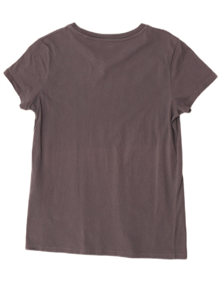 Camiseta feminina gráfica Levi's Top UK 12 algodão cinza médio
