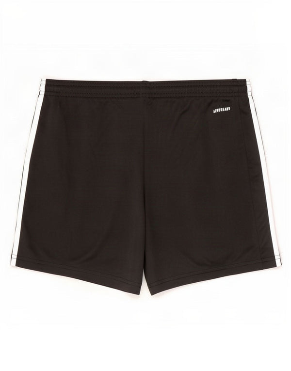 Adidas Womens Aeroready Sport Shorts UK 12/14 Médio Preto Poliéster