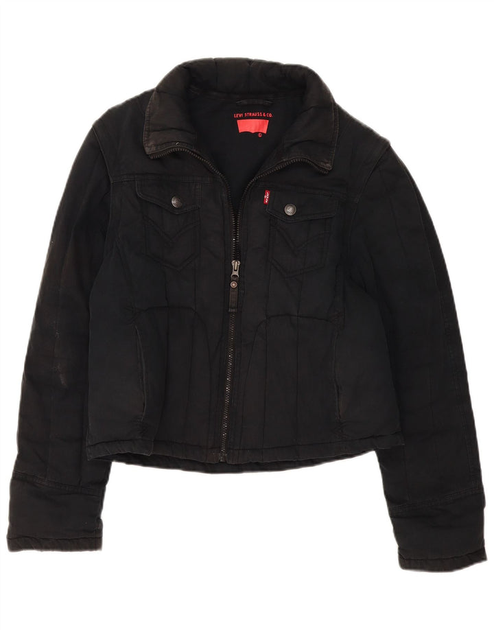 Jaqueta Levi's Feminina Crop Utility UK 16 Grande Preto