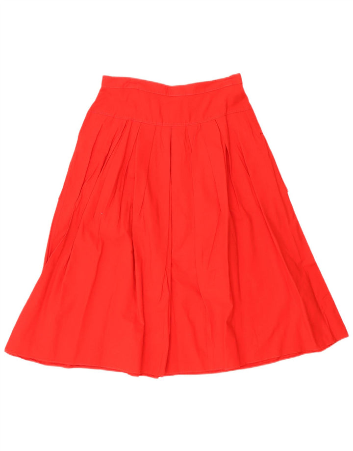 Saia cargo feminina vintage UK 14 médio W28 vermelha