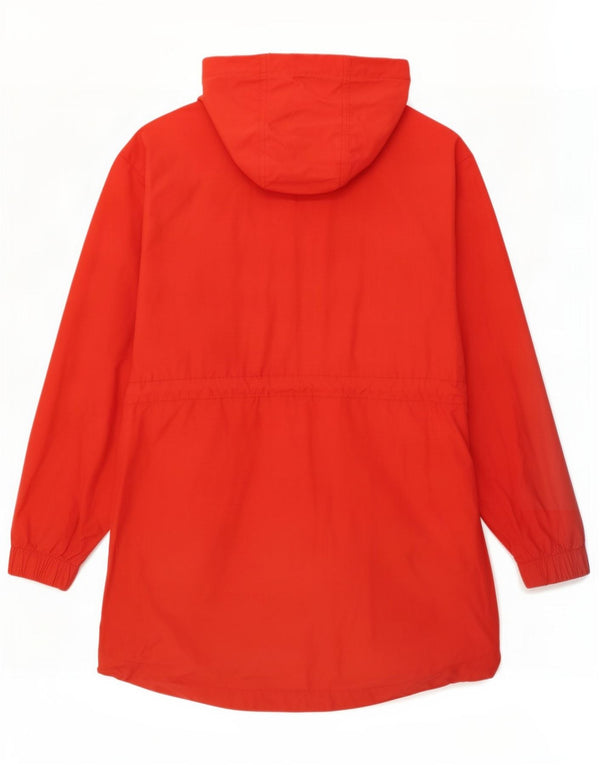 Jaqueta Parka com capuz feminina Fat Face Reino Unido 14 grande algodão vermelho