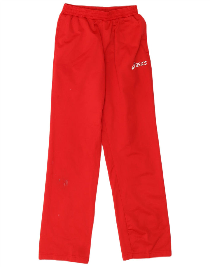 Calça de treino feminina Asics UK 8 pequeno poliéster vermelho
