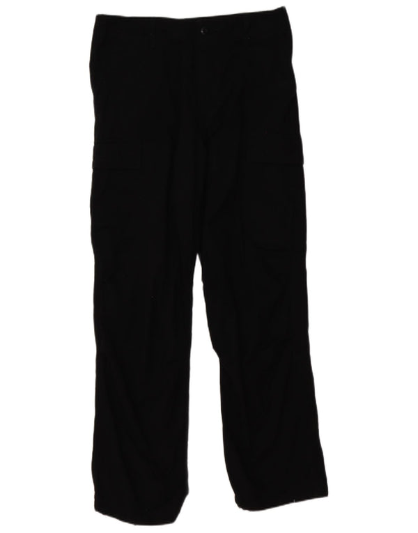 Calça cargo masculina Dolce & Gabbana Baggy Straight W30 L32 de algodão preto